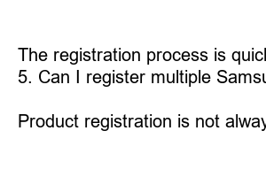 삼성전자 제품 등록 방법